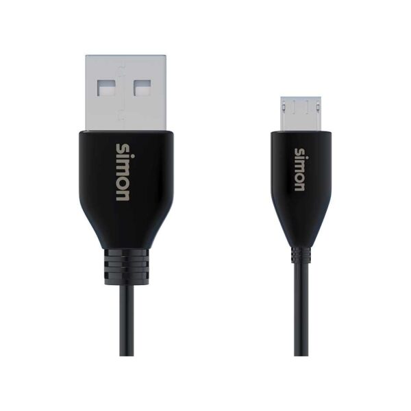 Mejor precio para Cable Micro USB a USB A 1 metro negro Simon. Desde nuestra tienda a tu casa. Envío a todo España